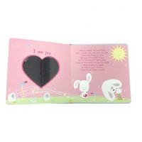 Wholesale baby touch and feel children board english learning book with mirror