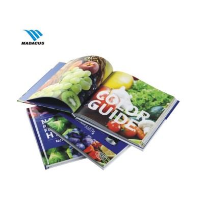 Worldwide official gourmet hardcover health food book printing services