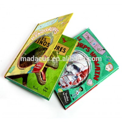 bulk book hardcover children pop up book printing customized