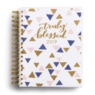 Personal academic monthly weekly day planner notebook print with index tab divider